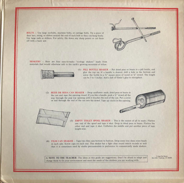 Hap Palmer : Homemade Band (LP, Album, Gat)