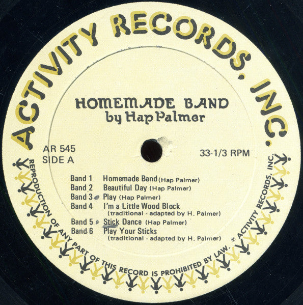 Hap Palmer : Homemade Band (LP, Album, Gat)