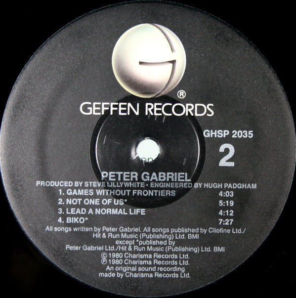Peter Gabriel : Peter Gabriel (LP, Album, RE)