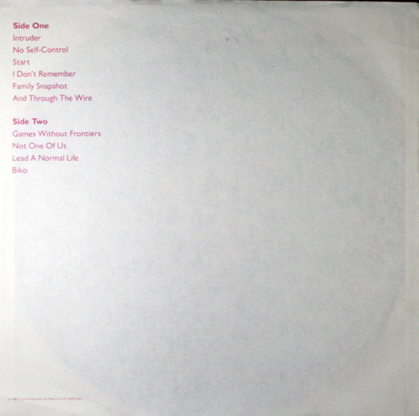 Peter Gabriel : Peter Gabriel (LP, Album, RE)