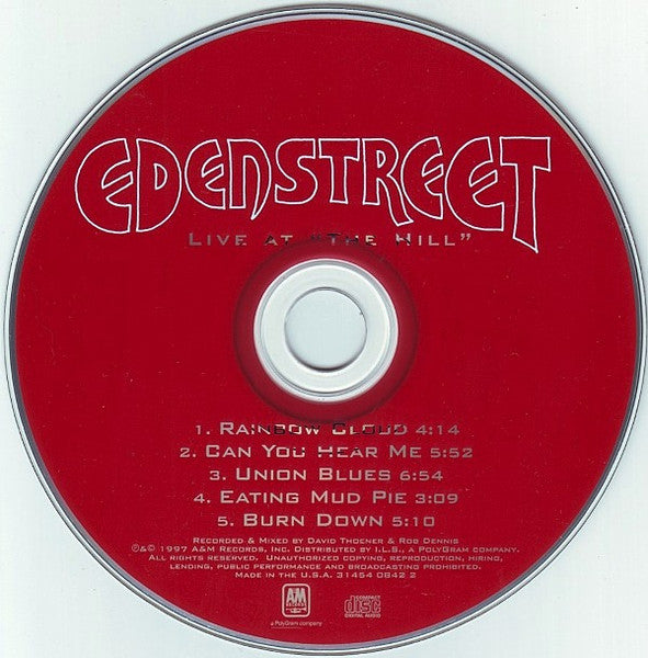 Edenstreet : Live At "The Hill" (CD)