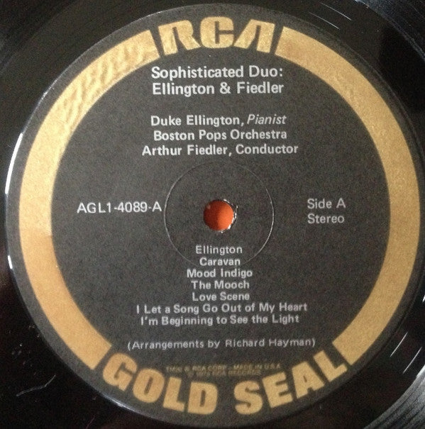 Duke Ellington, Boston Pops Orchestra Conducted By Arthur Fiedler : Sophisticated Duo: Ellington & Fiedler (LP, RE, RM)