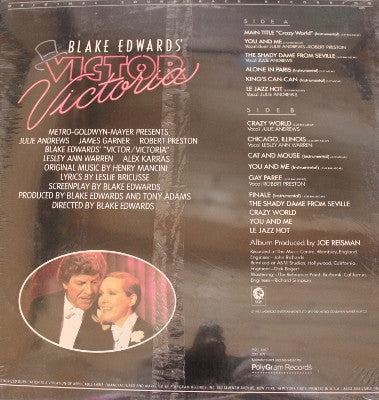 Henry Mancini And His Orchestra : Blake Edwards' Victor/Victoria  (LP, Promo)