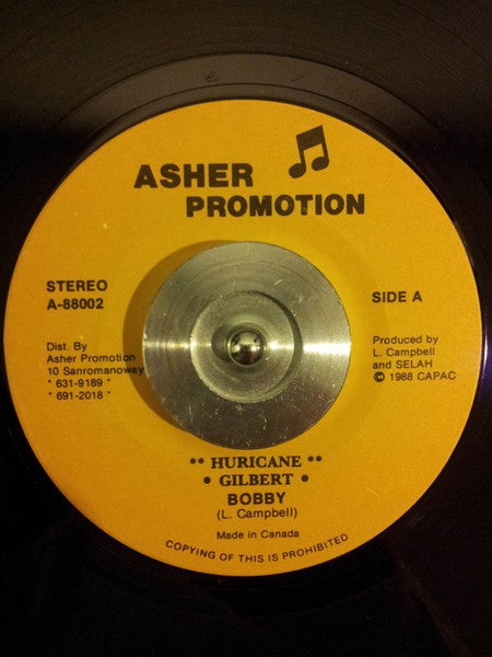Bobby (4) : Huricane Gilbert (7")