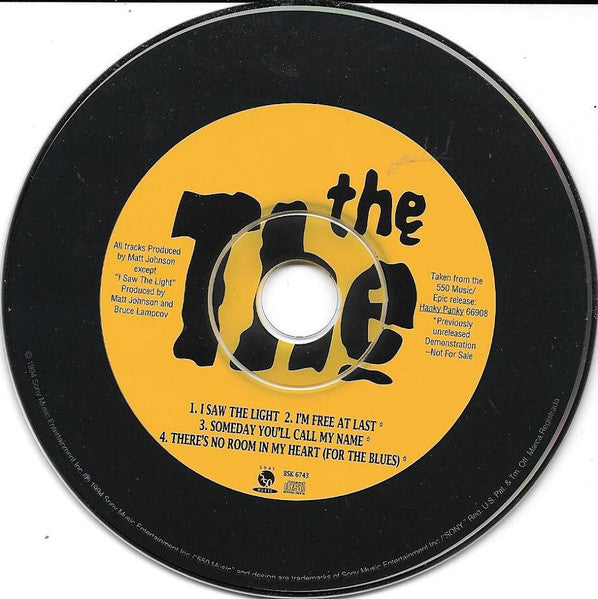 The The : I Saw The Light (CD, Single, Promo)