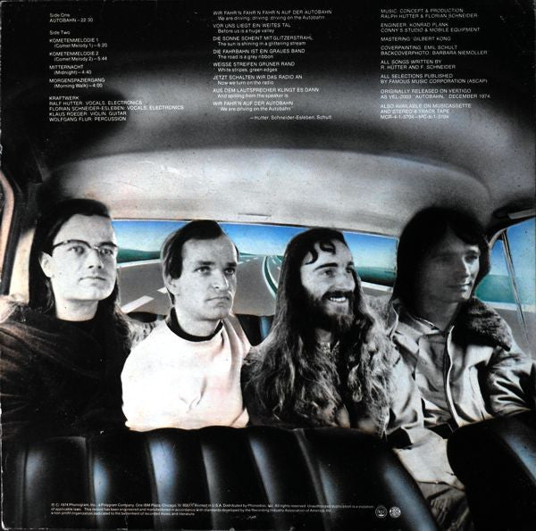 Kraftwerk : Autobahn (LP, Album, M/Print, RE)