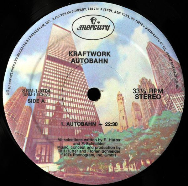 Kraftwerk : Autobahn (LP, Album, M/Print, RE)