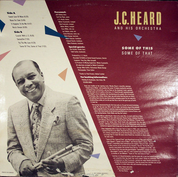 J.C. Heard : Some Of This, Some Of That (LP, Album)