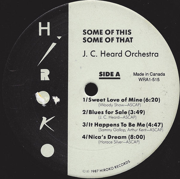 J.C. Heard : Some Of This, Some Of That (LP, Album)