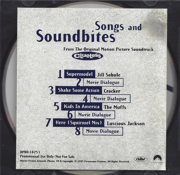 Various : Songs And Soundbites From The Original Motion Picture Soundtrack Clueless (CD, Comp)