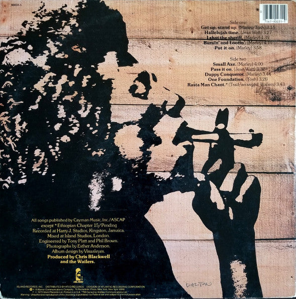 The Wailers : Burnin' (LP, Album, RE, Gat)
