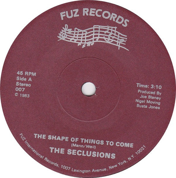 The Seclusions (2) : The Shape Of Things To Come/Johnny (7", Single)