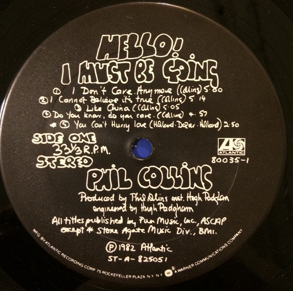 Phil Collins : Hello, I Must Be Going! (LP, Album, Club)
