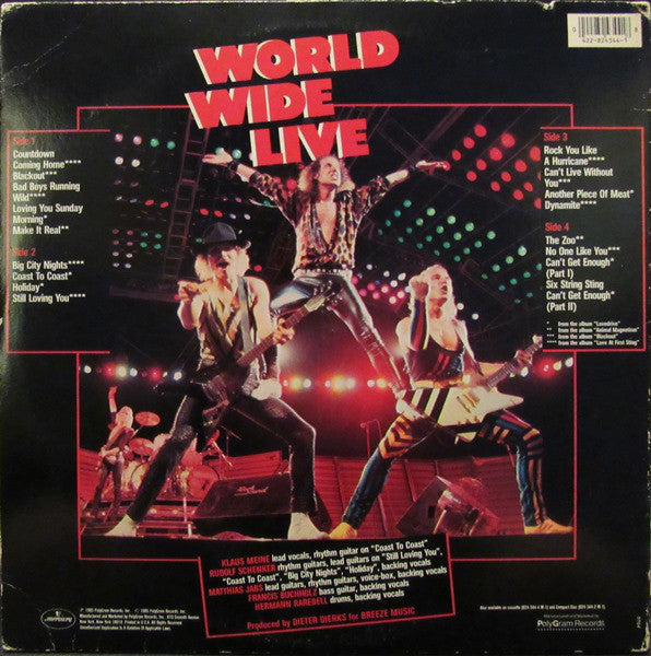 Scorpions : World Wide Live (2xLP, Album, 53 )