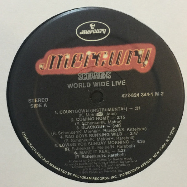Scorpions : World Wide Live (2xLP, Album, 53 )