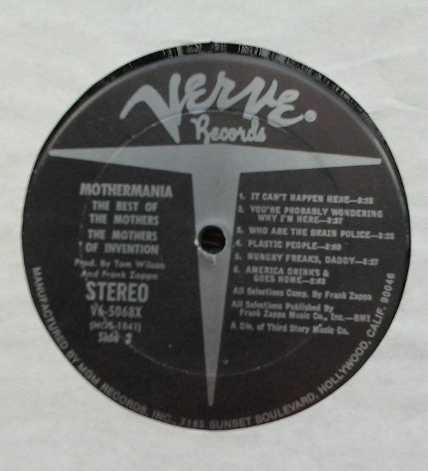 The Mothers : Mothermania (The Best Of The Mothers) (LP, Comp, RE, Bla)