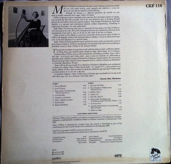 Mary O'Hara : Sa Ghailearaí  Náisiúnta (LP, Album)