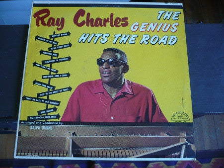 Ray Charles : The Genius Hits The Road (LP, Album, Mono, Club, RE)