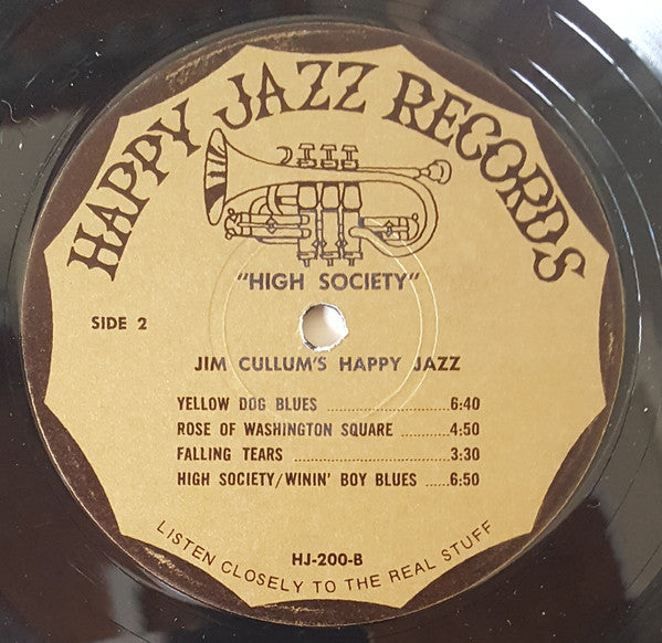 Jim Cullum's Happy Jazz Band : High Society - Recorded Live In Concert (LP)