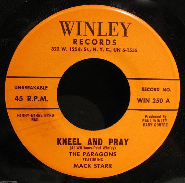 The Paragons (2) Featuring Mack Starr : Kneel And Pray (7", Single)