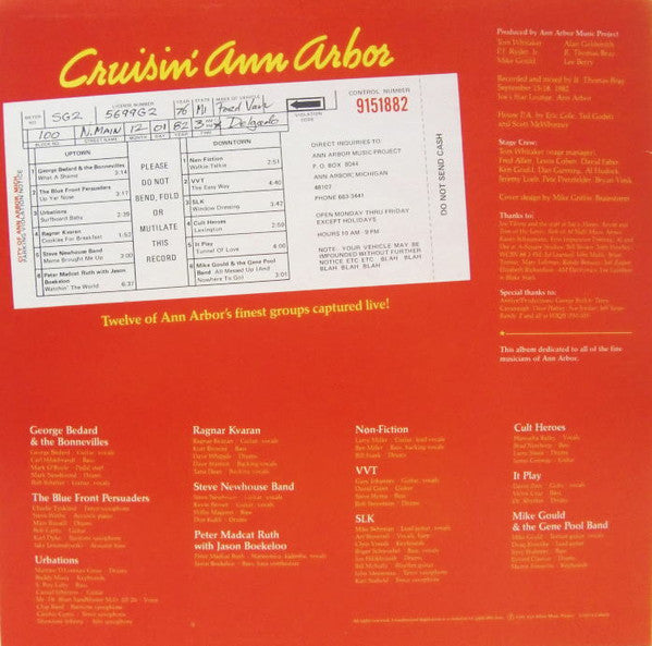 Various : Cruisin' Ann Arbor (LP, Comp)