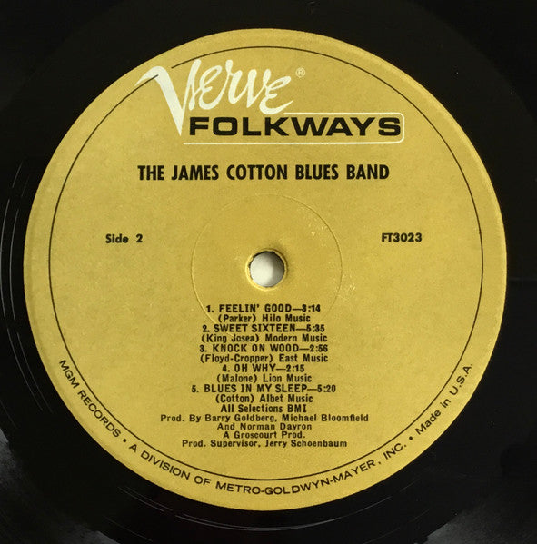 The James Cotton Blues Band : The James Cotton Blues Band (LP, Album, Mono)