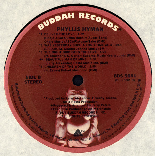 Phyllis Hyman : Phyllis Hyman (LP, Album, RP)