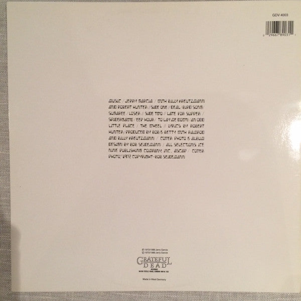 Jerry Garcia : Garcia (LP, Album, RE)
