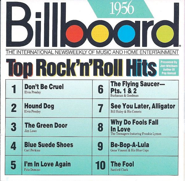 Various : Billboard Top Rock'N'Roll Hits - 1956 (CD, Comp)