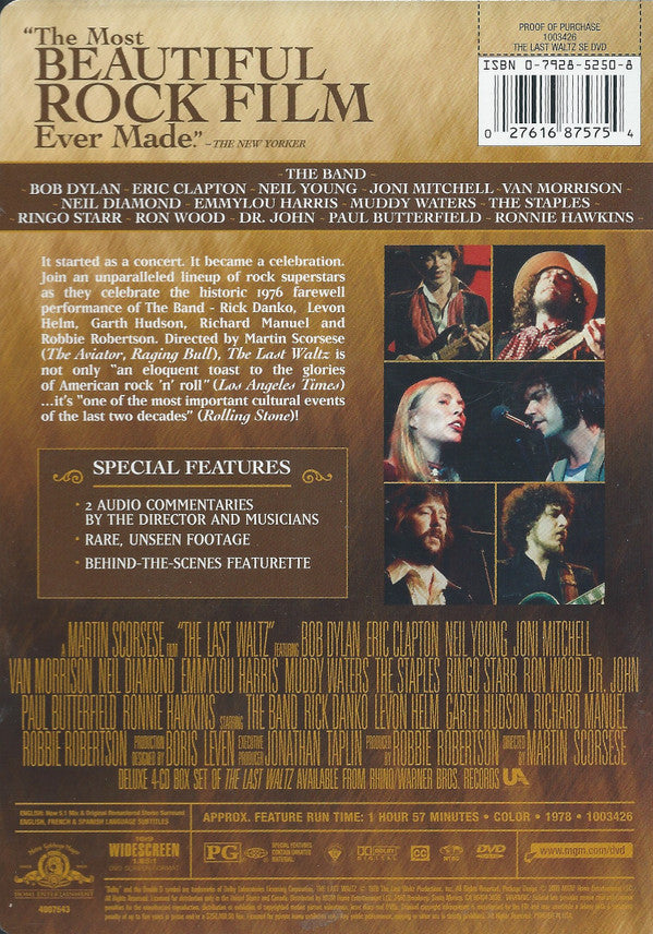 The Band : The Last Waltz (DVD-V, RE, RM, S/Edition, Multichannel, NTSC)