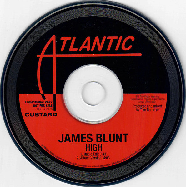 James Blunt : High (CD, Single, Promo)