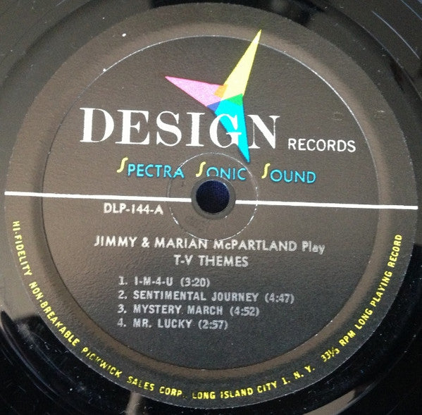 Jimmy McPartland & Marian McPartland : Play TV Themes (LP, Album, Mono)
