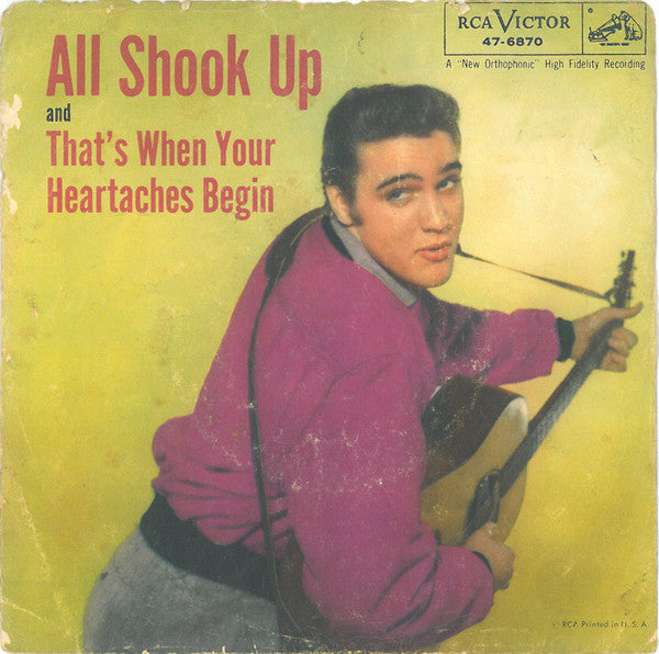 Elvis Presley With The Jordanaires : All Shook Up (7")