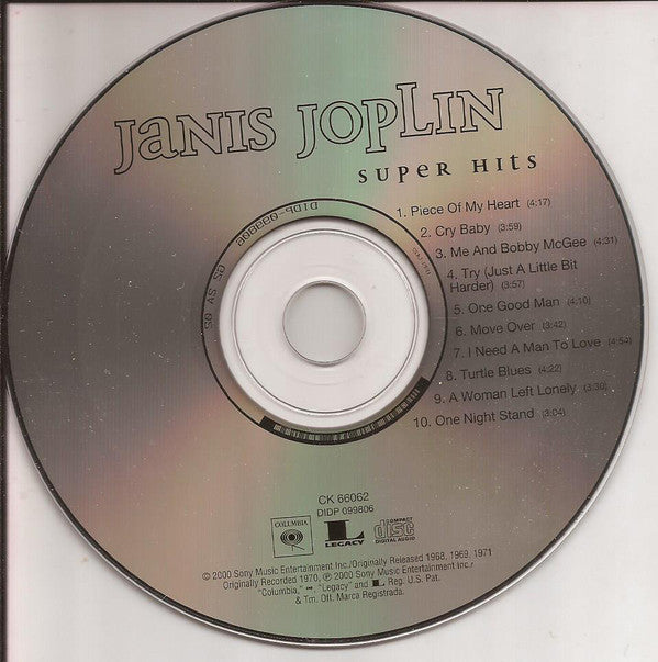 Janis Joplin : Super Hits (CD, Comp)