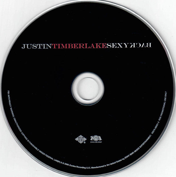 Justin Timberlake : SexyBack (CD, Single, Promo, Dig)