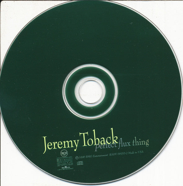 Jeremy Toback : Perfect Flux Thing (CD, Advance, Album, Promo, Dig)