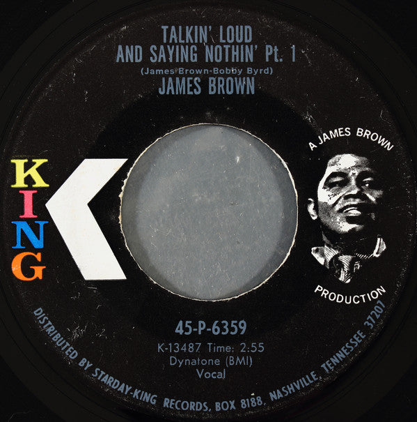 James Brown : Talkin' Loud And Saying Nothin' (7", Single)