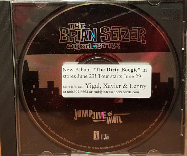 Brian Setzer Orchestra : Jump Jive An' Wail (CD, Single, Promo)