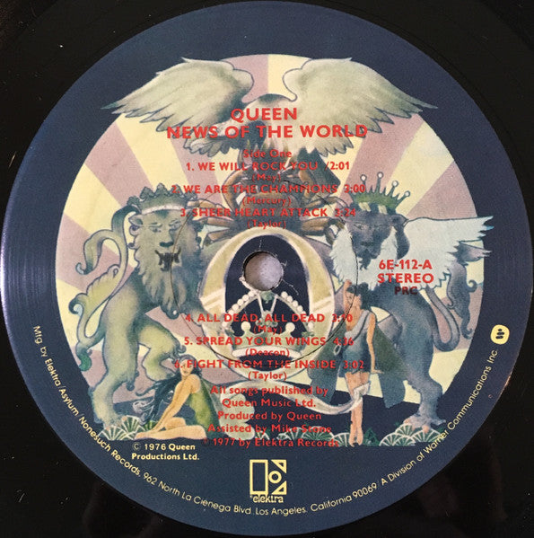 Queen : News Of The World (LP, Album, PRC)