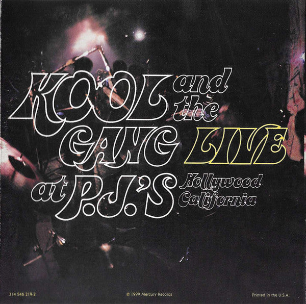 Kool And The Gang* : Live At P.J.'s (CD, Album, RE, RM)