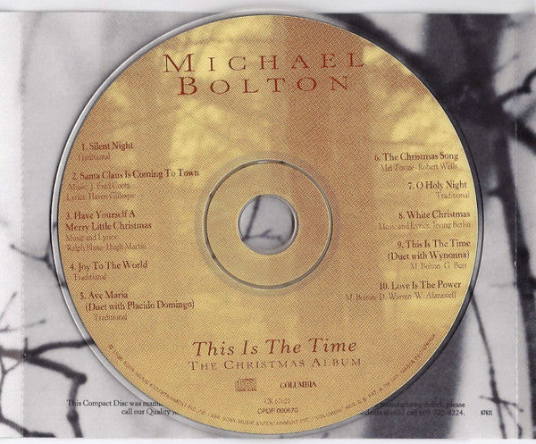 Michael Bolton : This Is The Time - The Christmas Album (CD, Album, Enh)