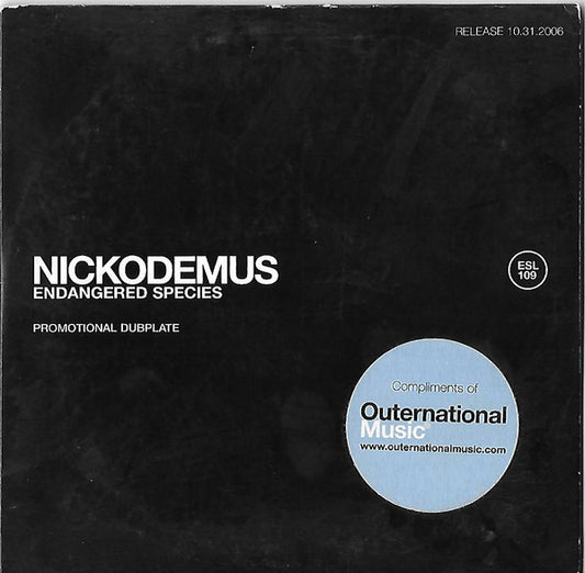 Nickodemus : Endangered Species (CD, Album, Promo)