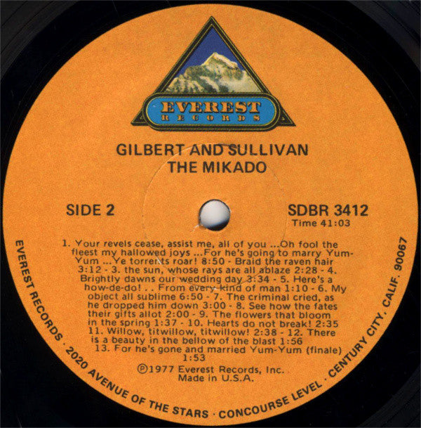 Gilbert & Sullivan : Featuring Martyn Green With Barbara Troxell And James Pease . Richard Korn Conducting The NDR Sinfonieorchester : Mikado (LP, Album)