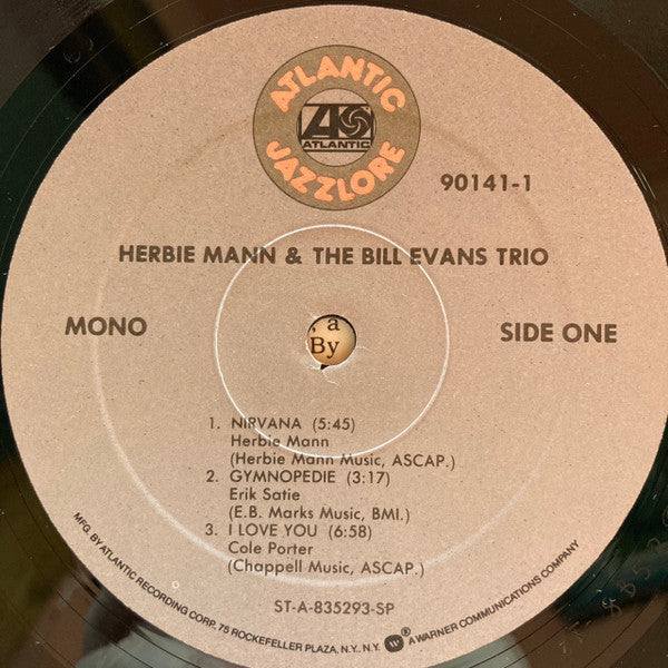 Herbie Mann & The Bill Evans Trio : Nirvana (LP, Album, Mono, RE)