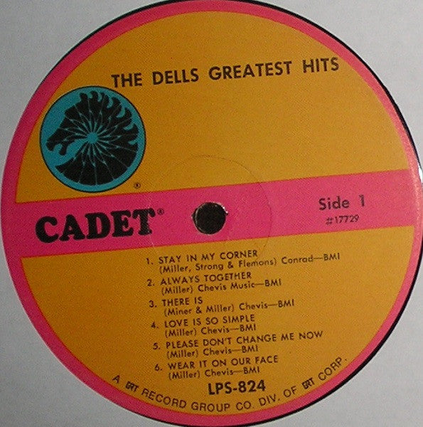The Dells : The Dells Greatest Hits (LP, Comp, RE)