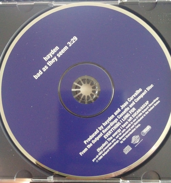 Hayden : Bad As They Seem (CD, Single, Promo)