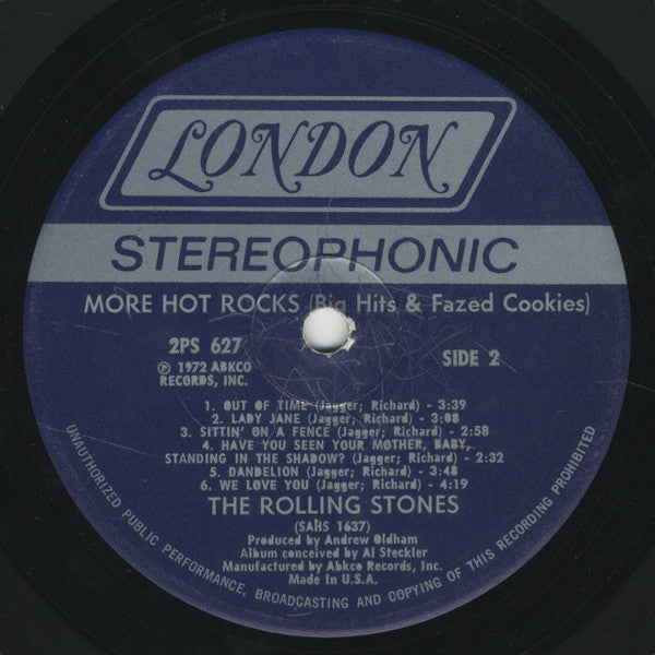 The Rolling Stones : More Hot Rocks (Big Hits & Fazed Cookies) (2xLP, Comp, Glo)