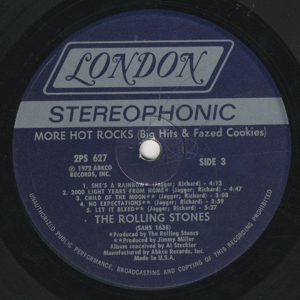 The Rolling Stones : More Hot Rocks (Big Hits & Fazed Cookies) (2xLP, Comp, Glo)