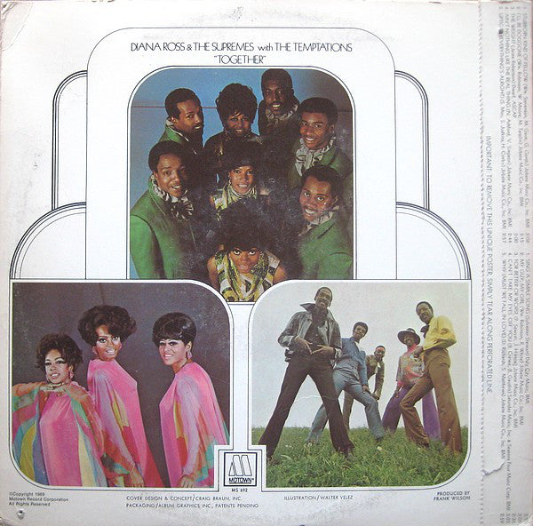 Diana Ross & The Supremes* With The Temptations : Together (LP, Album, Ind)