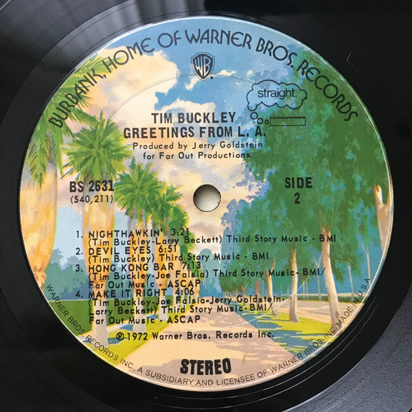 Tim Buckley : Greetings From L.A. (LP, Album, RE, Pal)